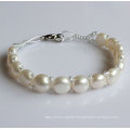 Cheap Natural Freshwater Pearl Bracelet Gift (EB1526-1)